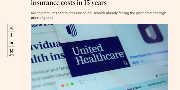 Медстрахування в США дорожчає найшвидше за 15 років